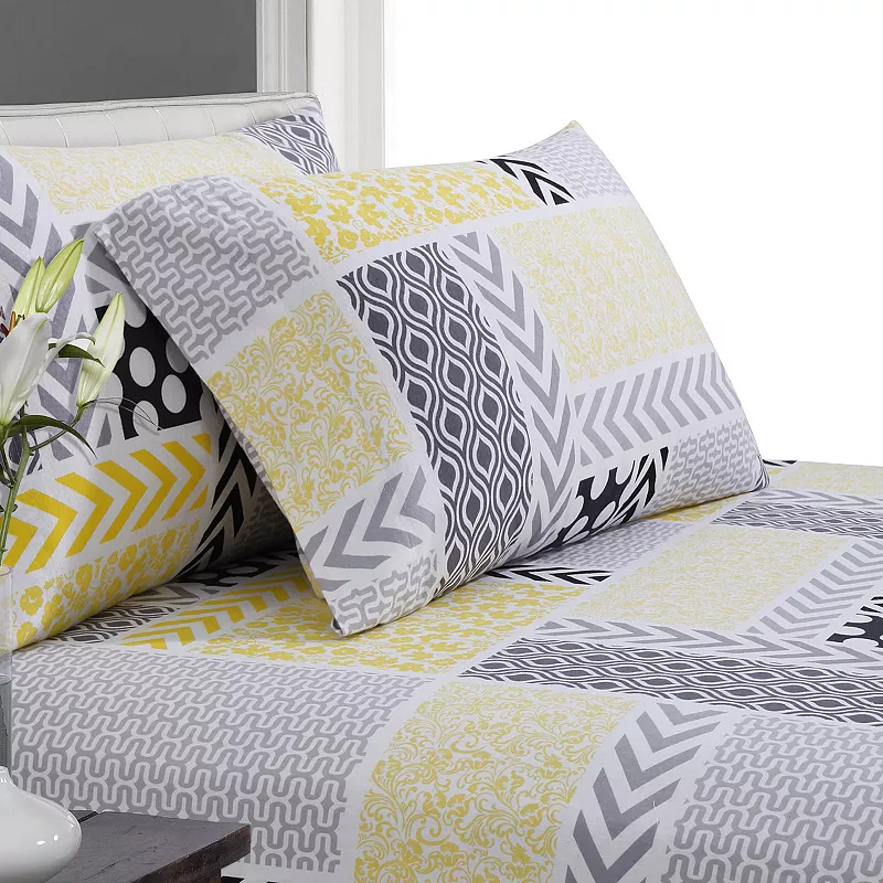 Tribeca Living Print Deep-Pocket Flannel Sheets