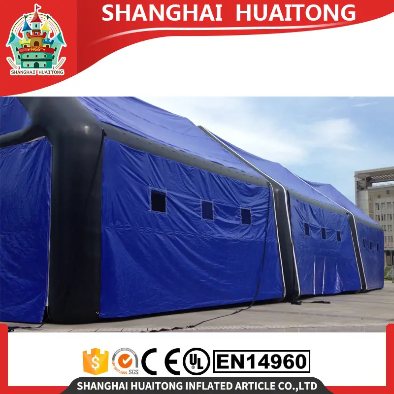 Large blue emergency inflatable tent or outdoor camping inflatable tents /inflatable party tent are hot for sale