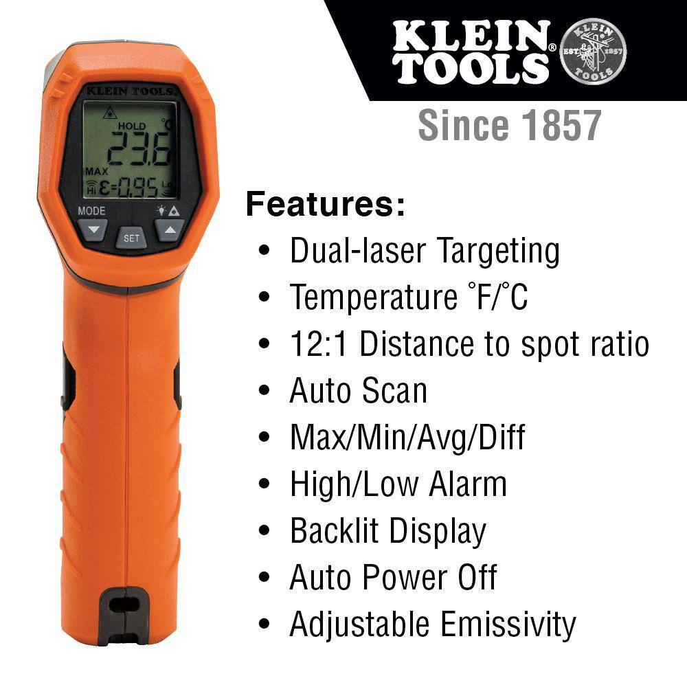 Klein Tools Electrical and Temperature Tester Tool Set 2-Piece 80063