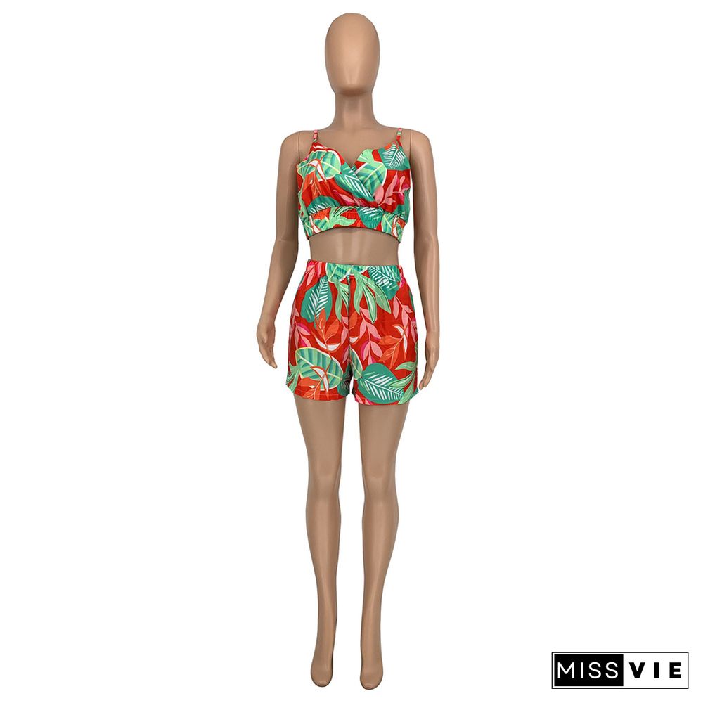 Beach Wear Print 3 Piece Cover Up Bathing Suit