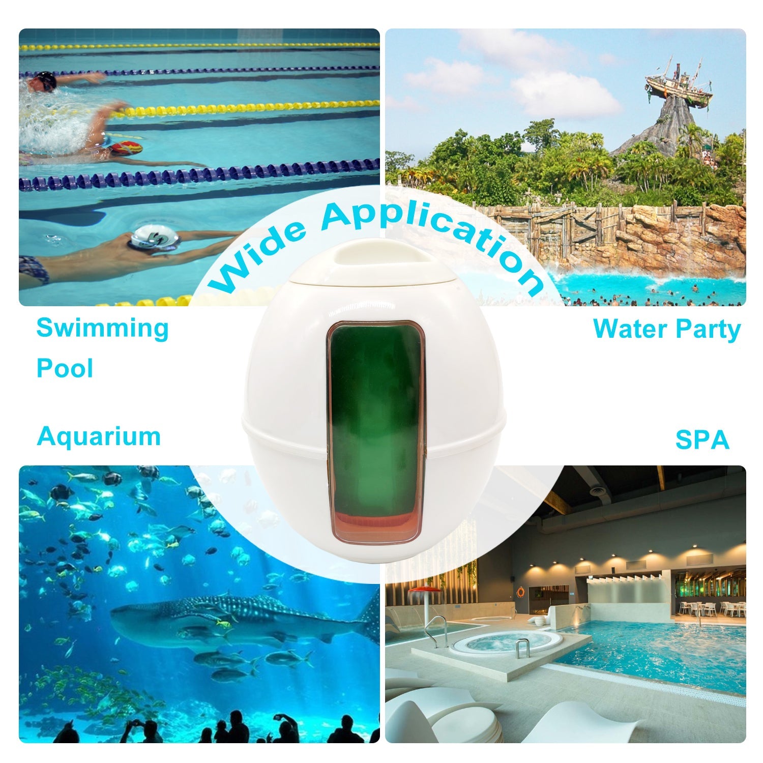 Pool Spa Chemical Dispenser Tablet Tab Floater Dispenser for Swimming Pool Swimming Pool Float Applicator Suitable for 3 " Swimming Pool Float Pill