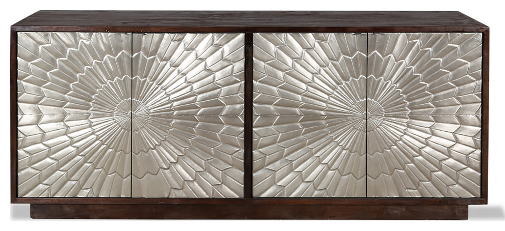 Parker House Crossings Palace 78 quotTV Console   Contemporary   Entertainment Centers And Tv Stands   by Parker House  Houzz