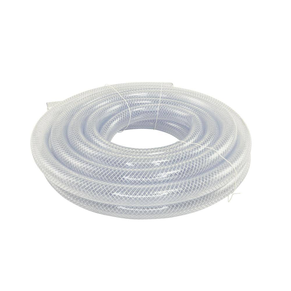 Everbilt 1-38 in. O.D. x 1 in. I.D. x 25 ft. PVC Braided Vinyl Tube HKP002-PVC007