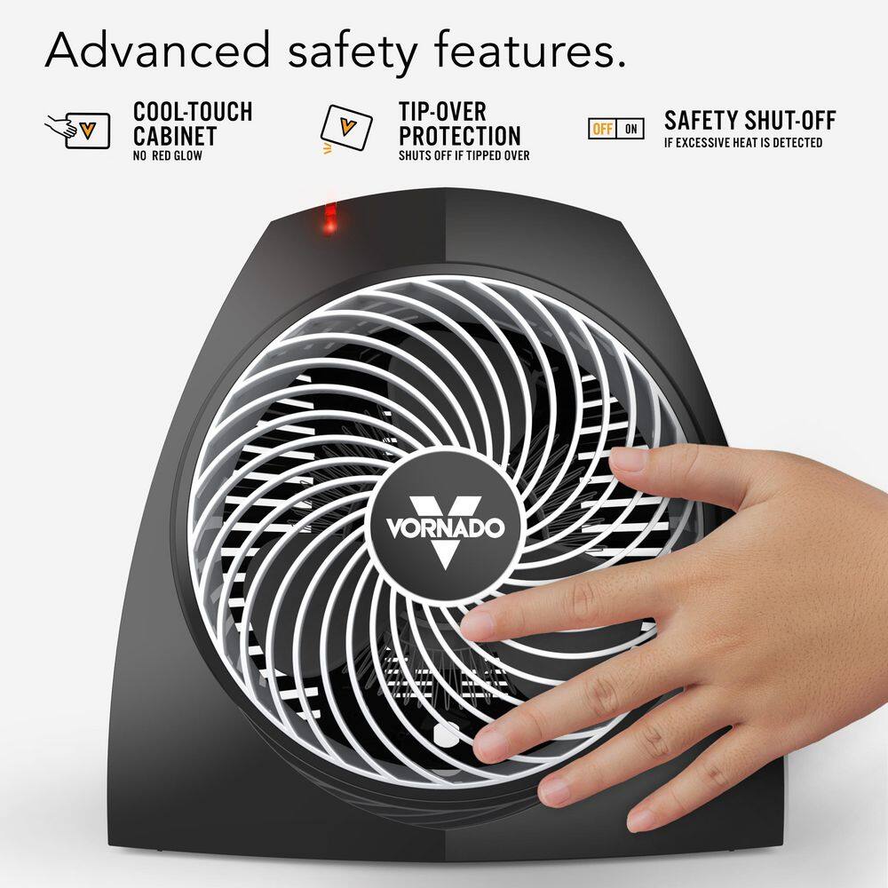 Vornado VH200 1500-Watt Forced Air Heater Electric Portable Whole Room Vortex Heat Circulation EH1-0092-06