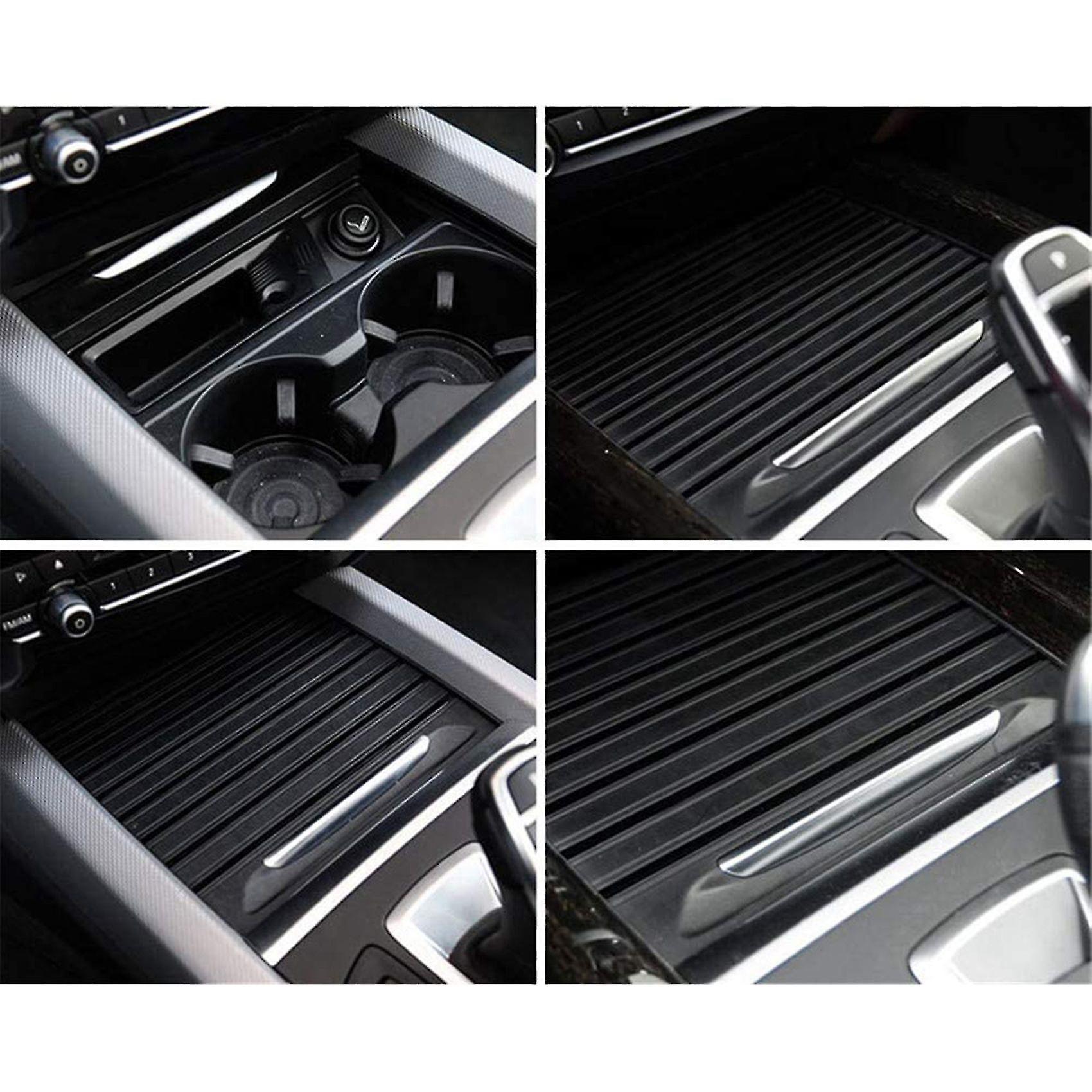 Center Console Cover Water Cup Holder Sliding Roller Blind Car Accessories For - X5 F15 X6 F16 5116