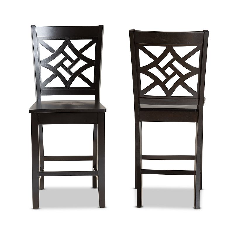 Baxton Studio Nicolette Counter Stool 2-piece Set