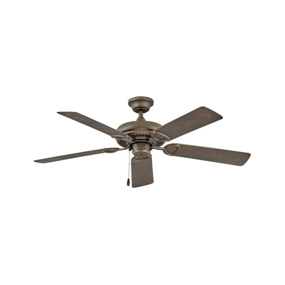 HINKLEY Vera Cruz 52 in IndoorOutdoor Metallic Matte Bronze Ceiling Fan Pull Chain