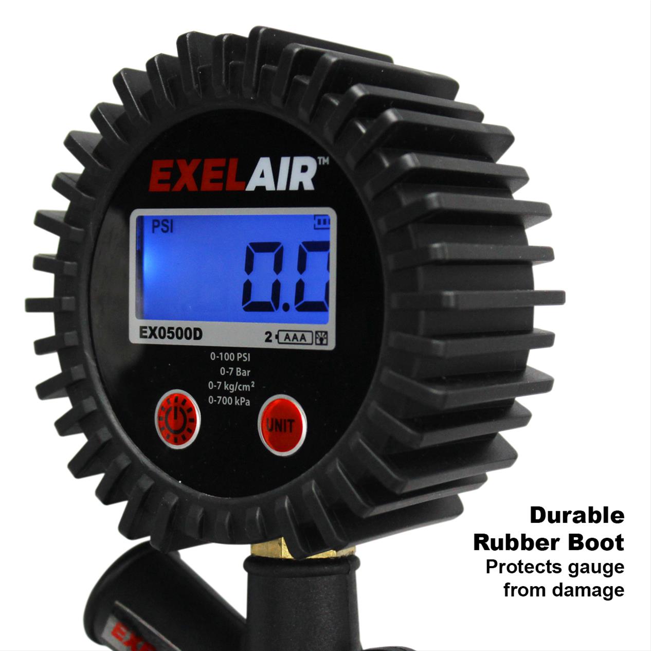 Milton Industries EX0500D Milton EXELAIR Digital Pistol Grip Tire Inflator/Deflator Gauges