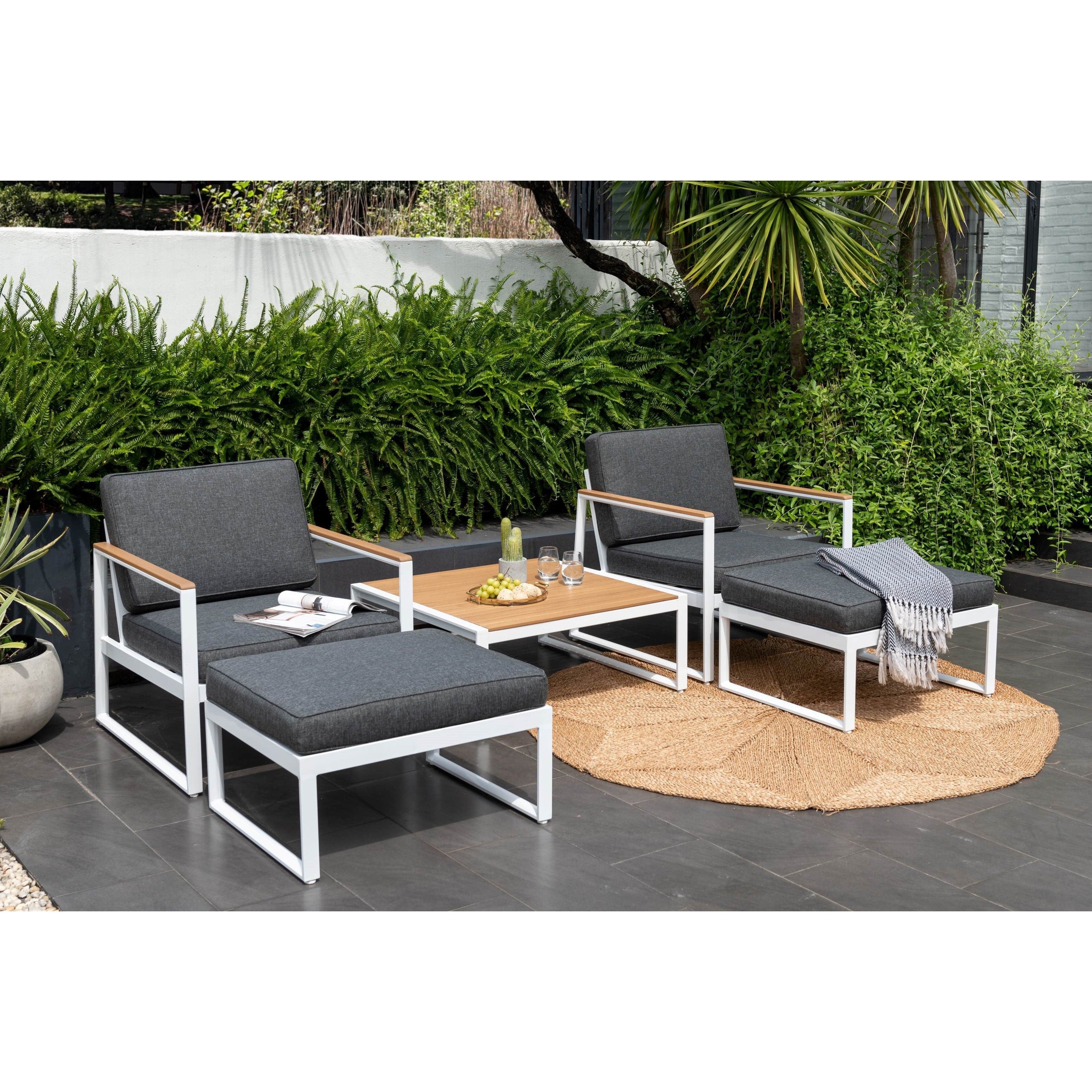 Tisbury White 34 Square Outdoor Coffee Table