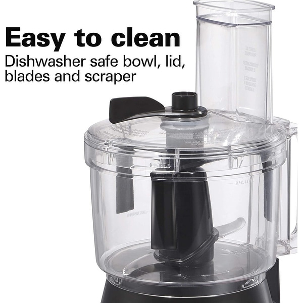 Food Processor and Vegetable Chopper - 10 Cups - Bowl Scraper， Stainless Steel