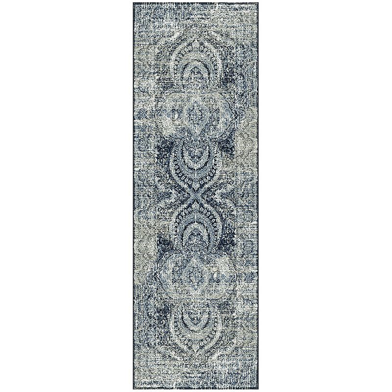 SUPERIOR Salford Modern Medallion Non-Slip Indoor Area Rug