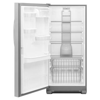 Whirlpool 17.7 cu. ft. SideKicks Frost Free Upright Freezer in Monochromatic Stainless Steel WSZ57L18DM