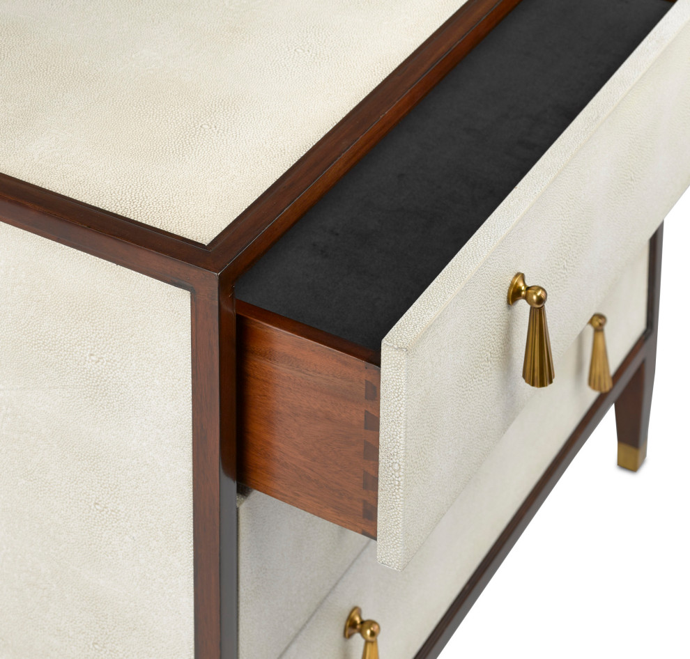 Evie Shagreen Chest   Traditional   Accent Chests And Cabinets   by HedgeApple  Houzz