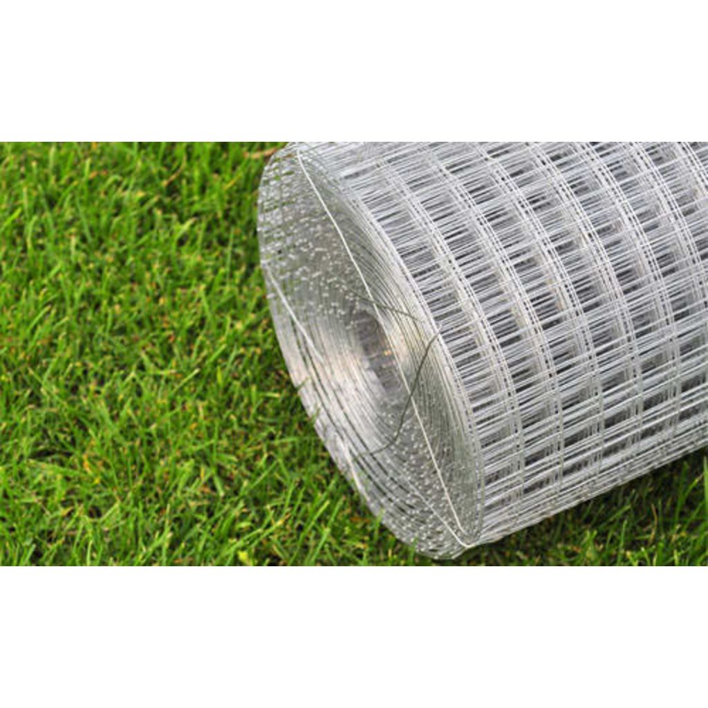 Carevas Chicken Wire Fence Galvanized Steel 82'x3.3' Silver