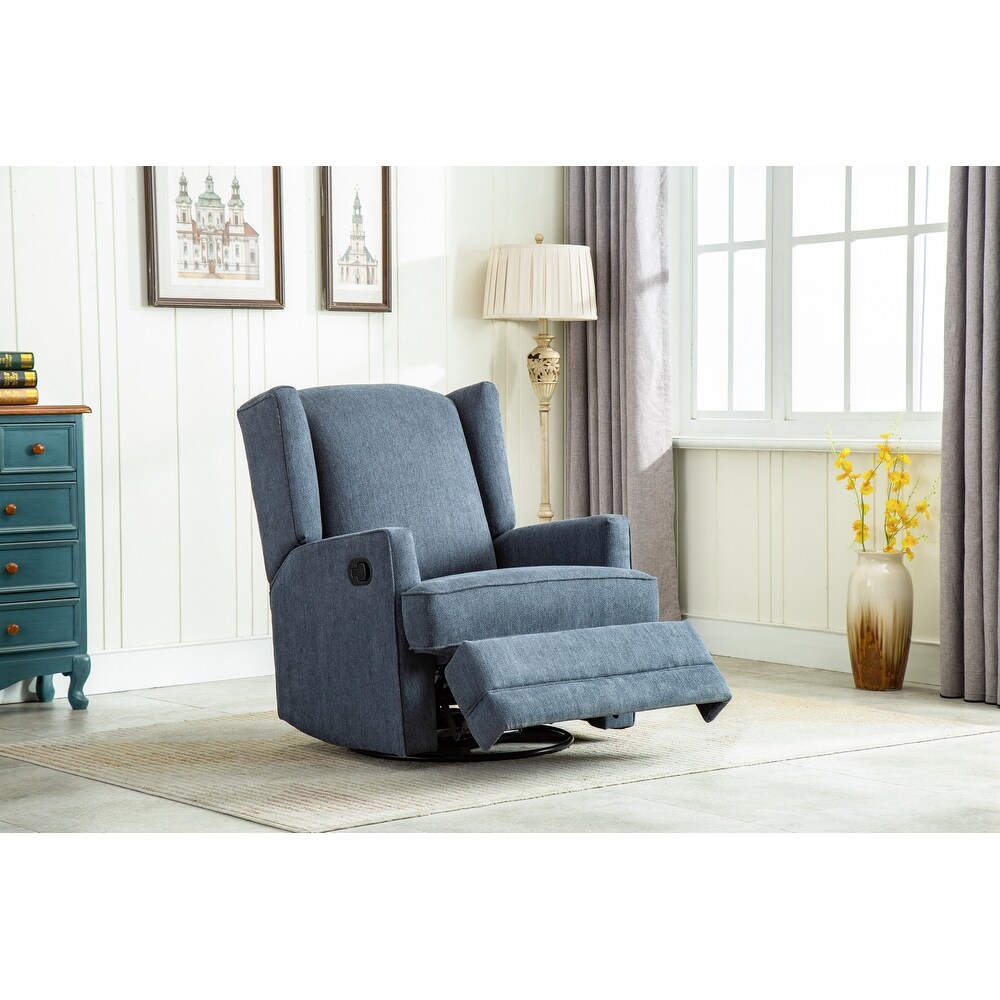 Glider Recliner Swivel Wingback Chair Smooth reclining Massage Chairs