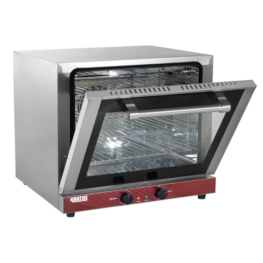 Kratos 29M-003 Commercial Half Size Countertop Convection Oven， 2.3 Cubic Feet， 208/240V， 2800W