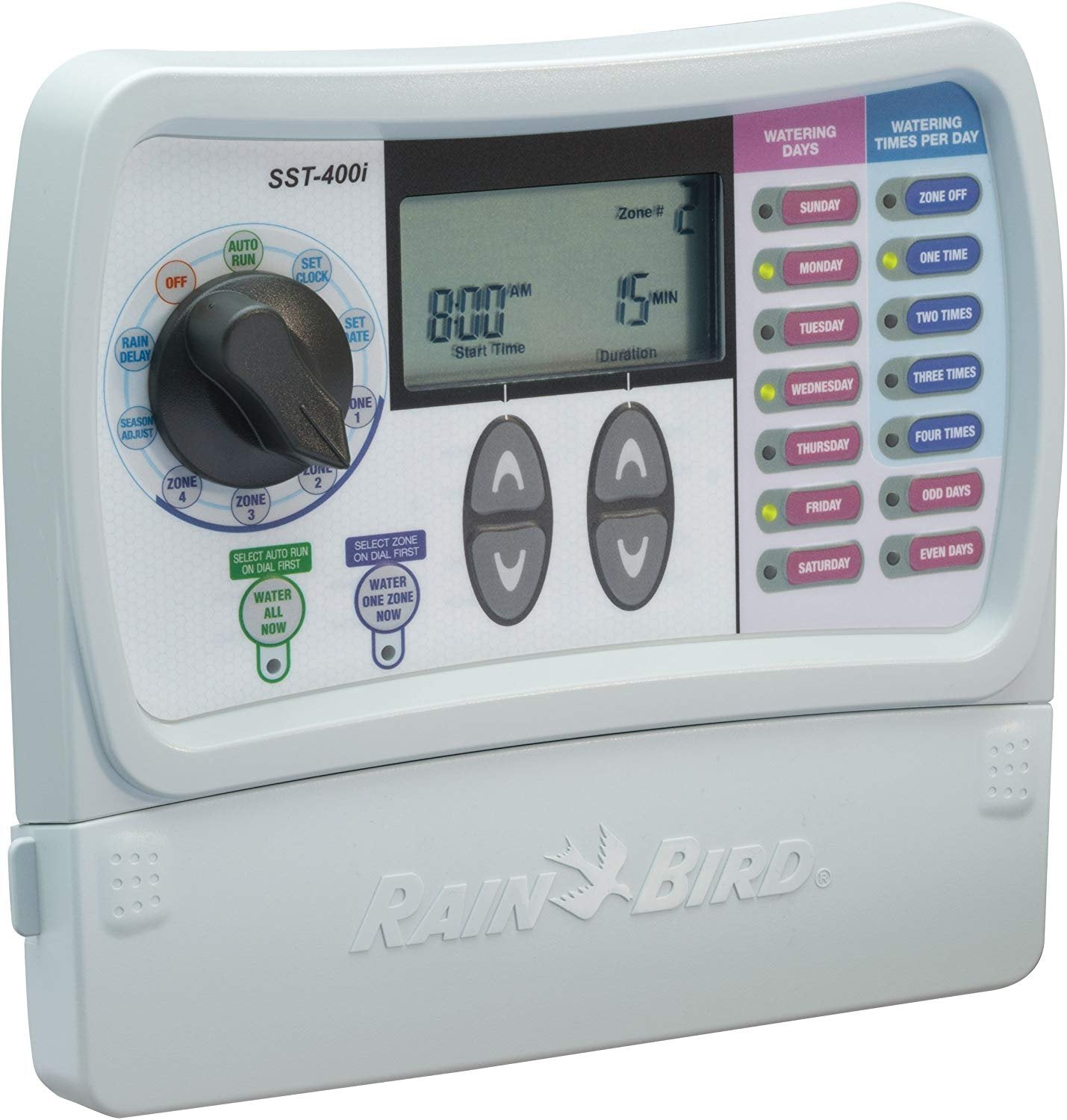 Rain Bird SST400I Simple To Set Indoor Timer， 4-Zone Discontinued by Manufacturer; replaced by SST400IN