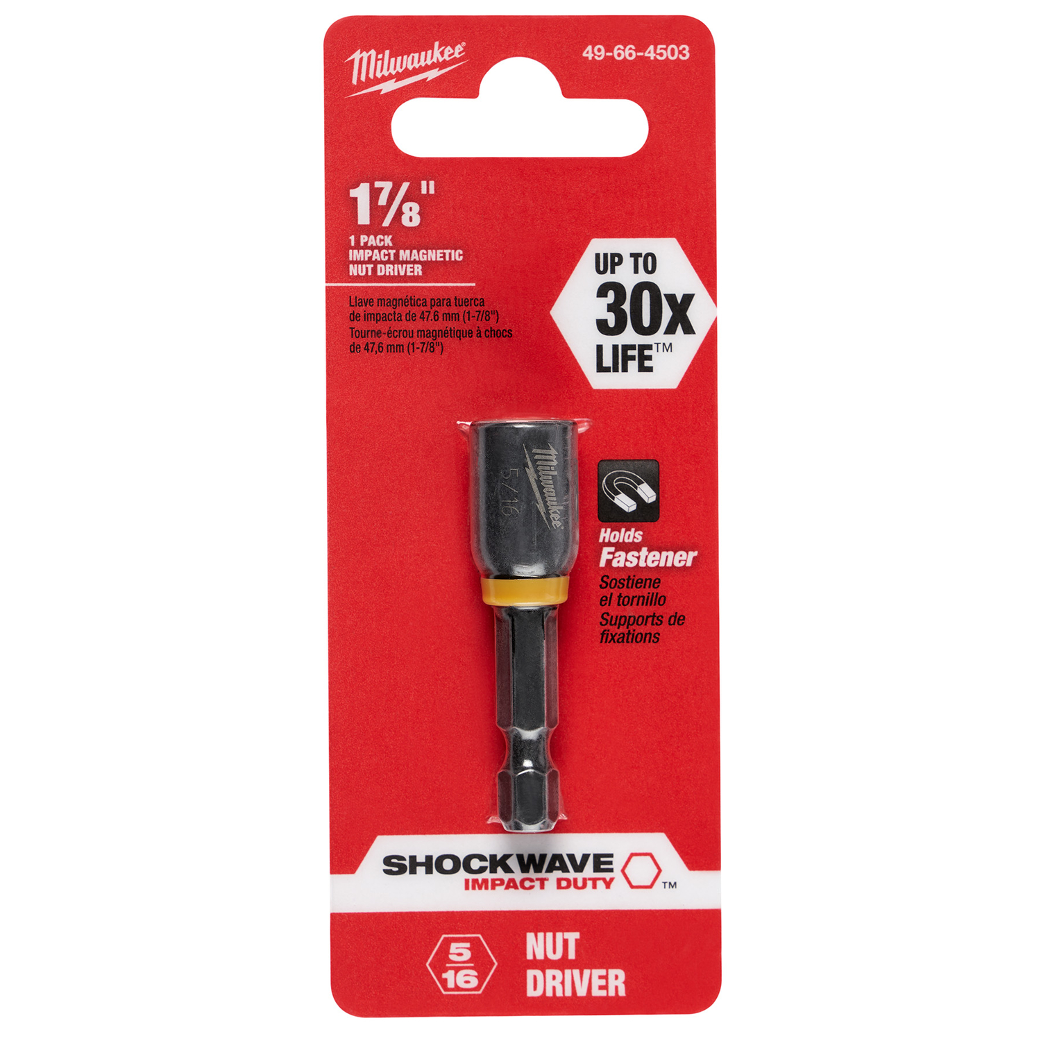 MW Shockwave 5/16 in. X 1-7/8 in. L Steel Nut Driver 1 pc