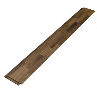 Interbuild 48 in. L x 6 in. W x 0.4 in. T Solid Acacia Shiplap Wall Boards Brown (5 per Package - 8.75 sq. ft. Coverage) 673145