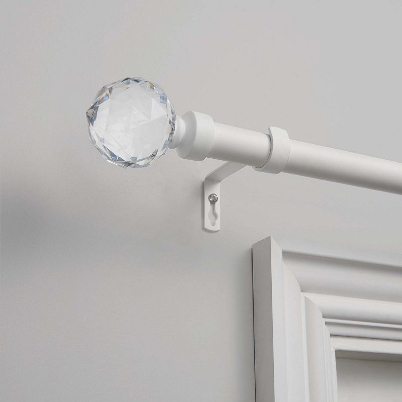 Exclusive Home Crystal Ball 1-in. Curtain Rod