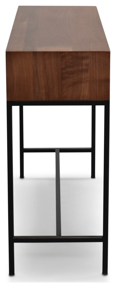 Kobe Small Console Table  Classic Walnut   Industrial   Console Tables   by Gingko Furniture  Houzz