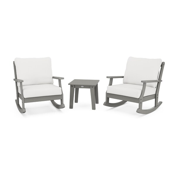 POLYWOOD Braxton 3Piece Deep Seating Rocker Set