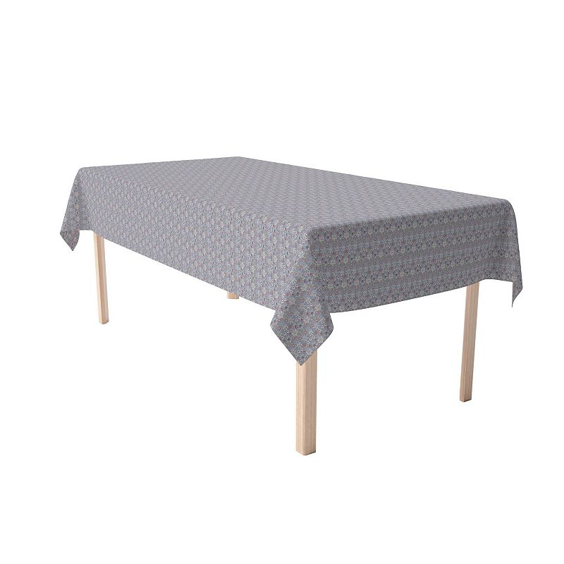 Rectangular Tablecloth， 100% Cotton， 52x104， Floral 50