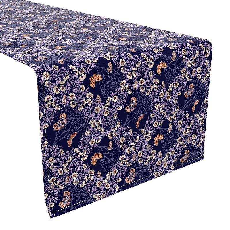 Table Runner， 100% Cotton， 16x90， Floral 5