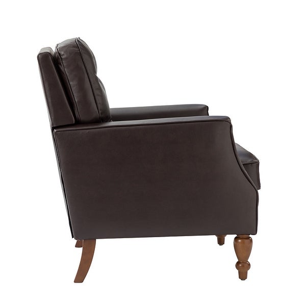 Johannes Comfy Living Room Armchair with Turned Legs by HULALA HOME