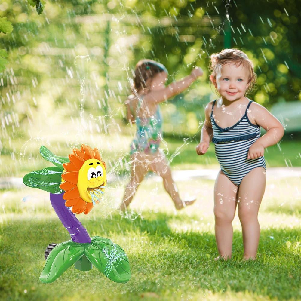 Yiwula Splash Sunflower Yard Water Sprinkler Lawn Sprinkler For Kids Summer Garden Gift