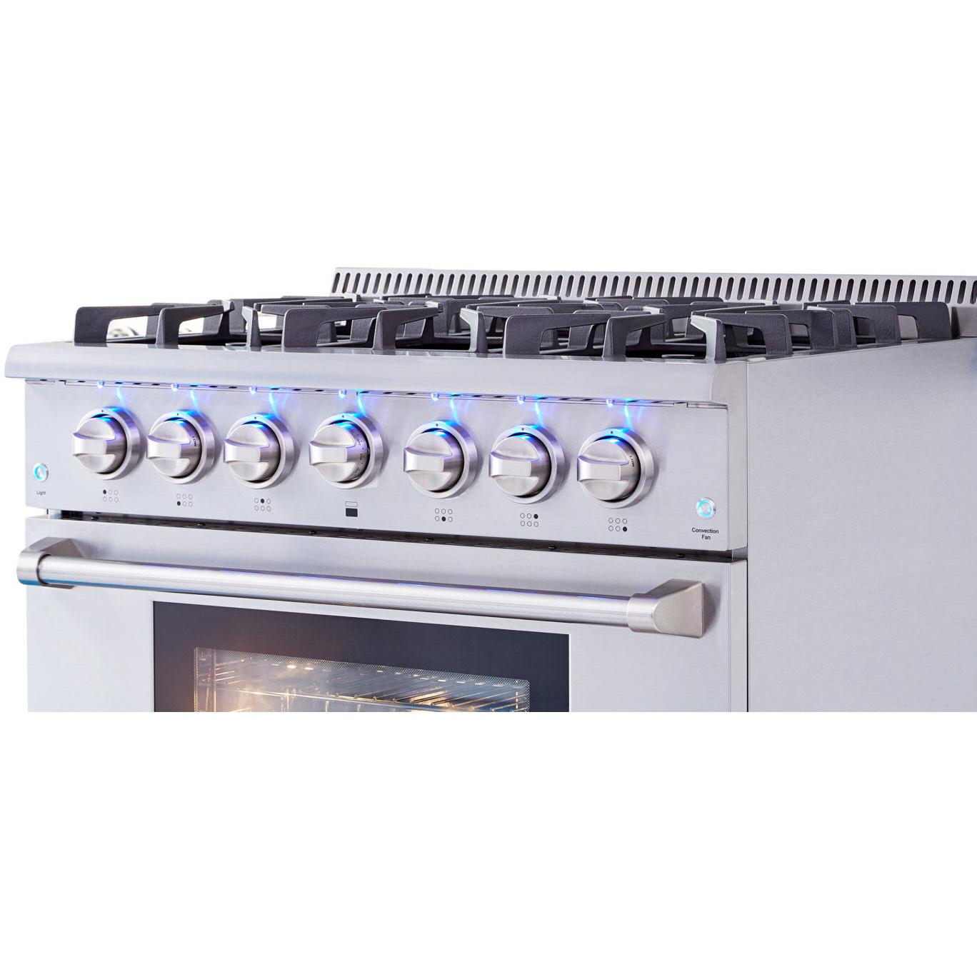 Thor Kitchen 36-inch Freestanding Gas Range HRG3618U