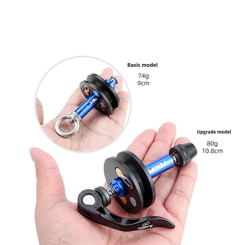 Toopre portable bicycle chain fixer holder roller compressive bicycle chain tensioner bike virtual flywheel cycling tools