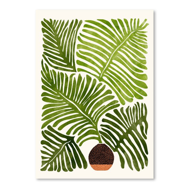 Americanflat Botanical Modern Fern By Modern Tropical Poster