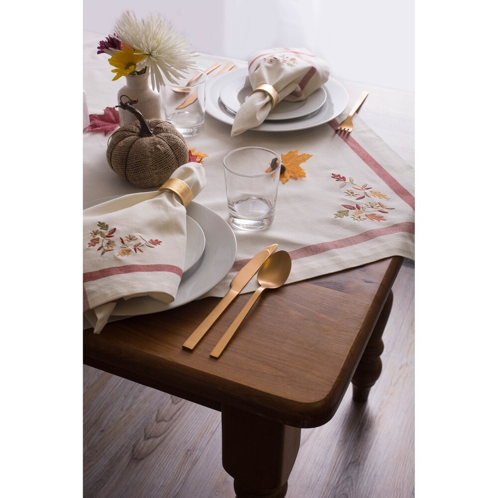 DII Rustic Leaves Kitchen Tablecloth