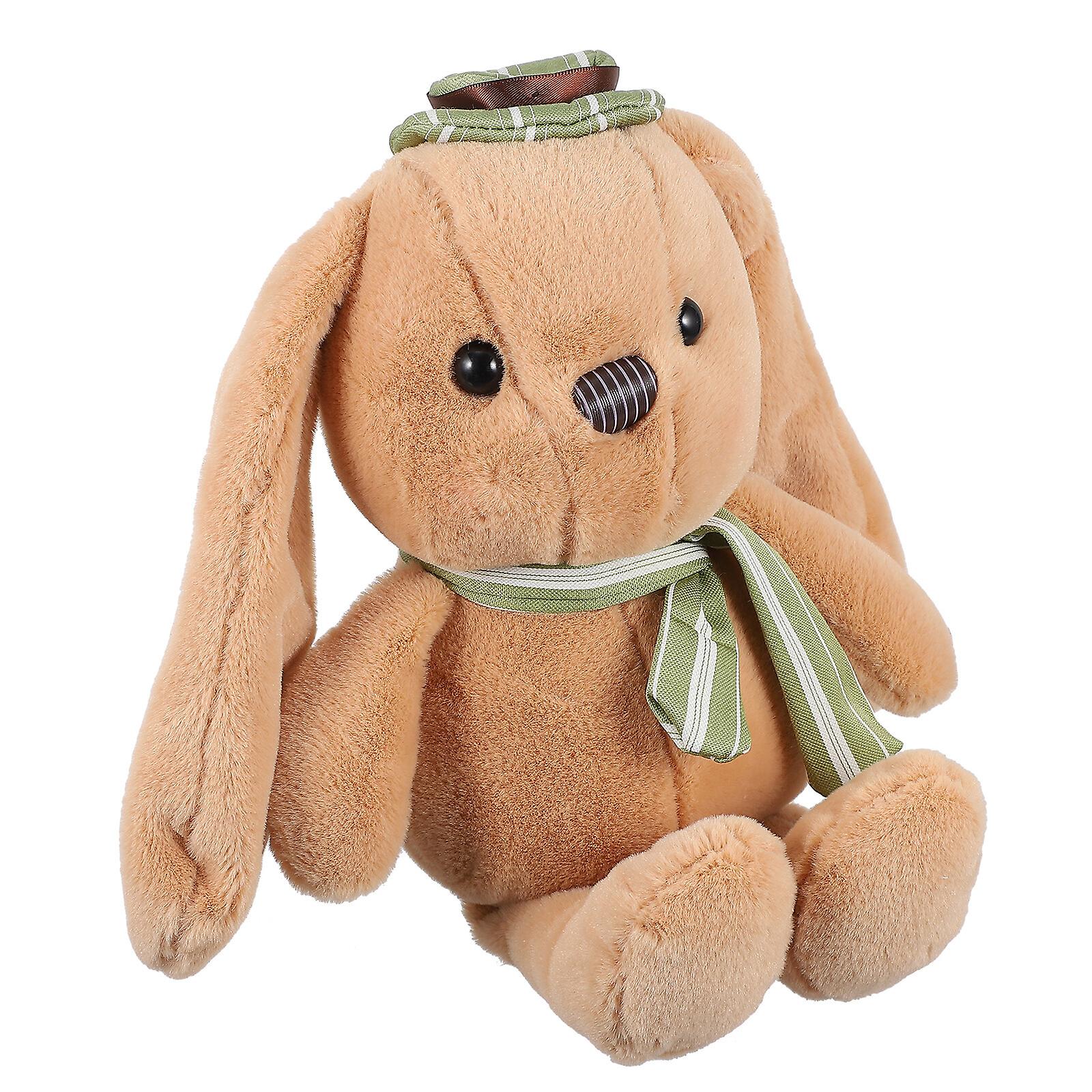 Bunny Appeasing Plush Doll Cartoon Lovely Plush Hat Scarf Rabbit Doll For Kid