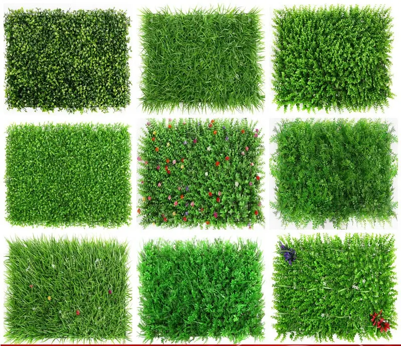 Artificial simulation plants for home wedding wall decoration Milan lawn indoor plastic simulation grass outdoor green wall