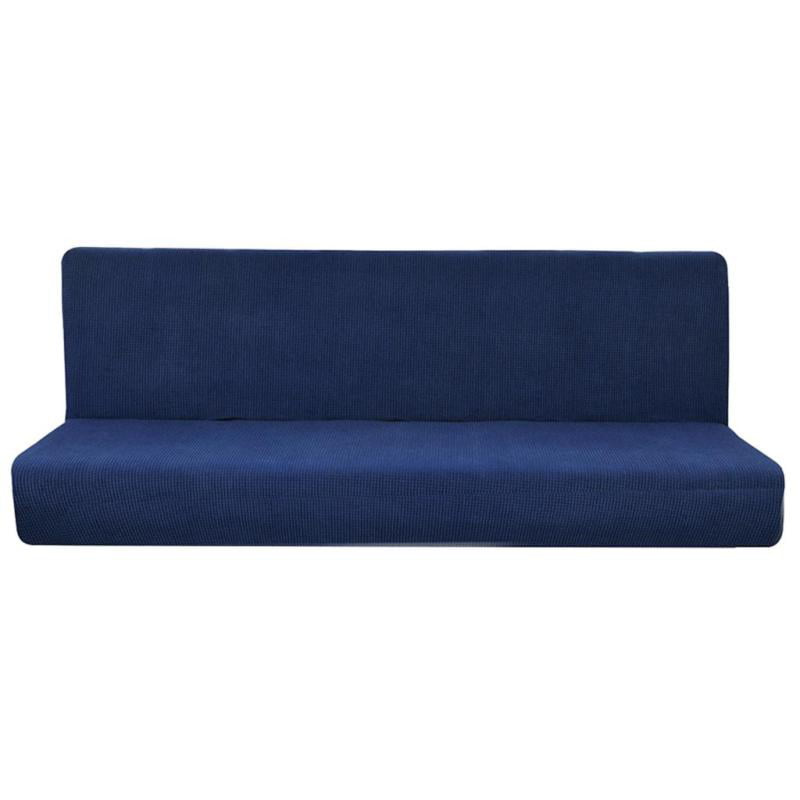 Full Folding Couch Sofa Polyester Spandex - Dark Blue, L - Dark Blue, S