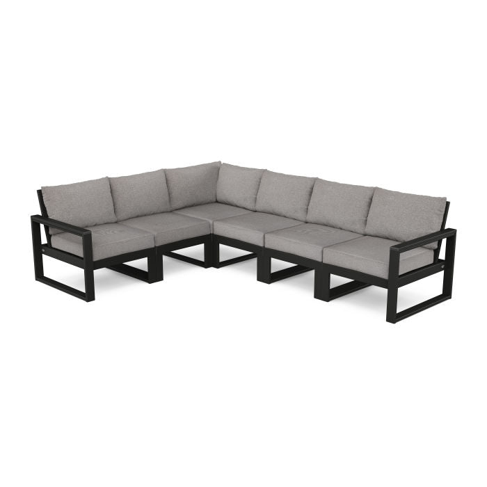 Polywood EDGE  Outdoor 6 pc Deep Seating Sectional