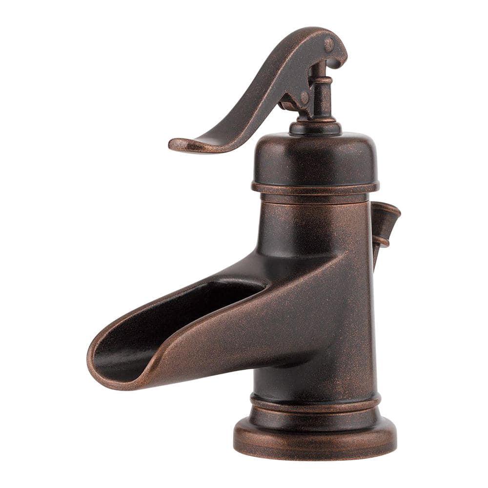 Pfister Ashfield 4 in Centerset SingleHandle Bathroom Faucet in Rustic Bronze