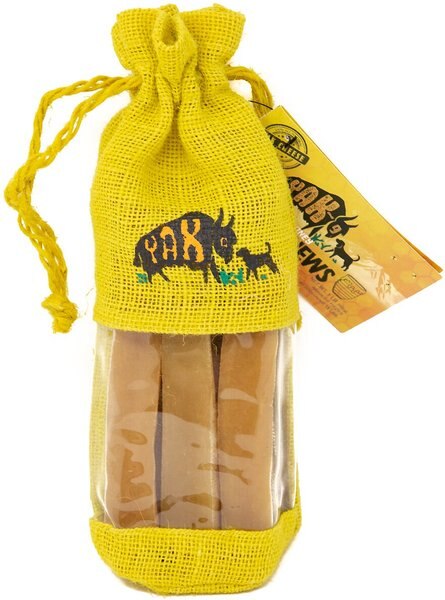 Yak9 Chews Honey Yak Chew Dog Treats， 5 count， X-Small