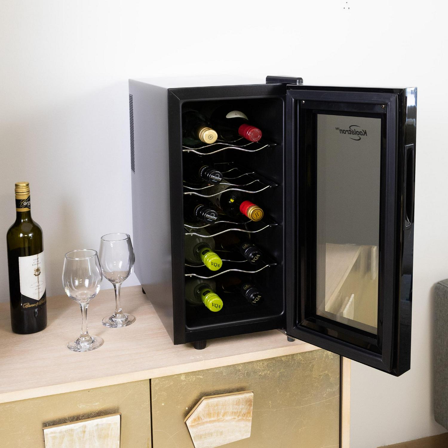 Koolatron 10 Bottle Wine Cooler Thermoelectric Freestanding Wine Fridge  Crowdfused