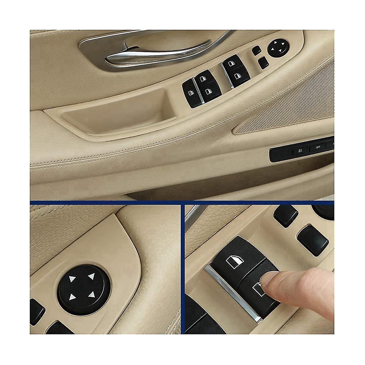 For 5 Series F10 F11 2010-2016 Front Left Car Interior Inner Door Handle Panel Trim Cover 514172258