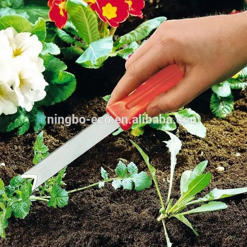 Garden Hand Tool Grass Weeder Garden Cropper Weed Cutter Hay Knife with Plastic Handle