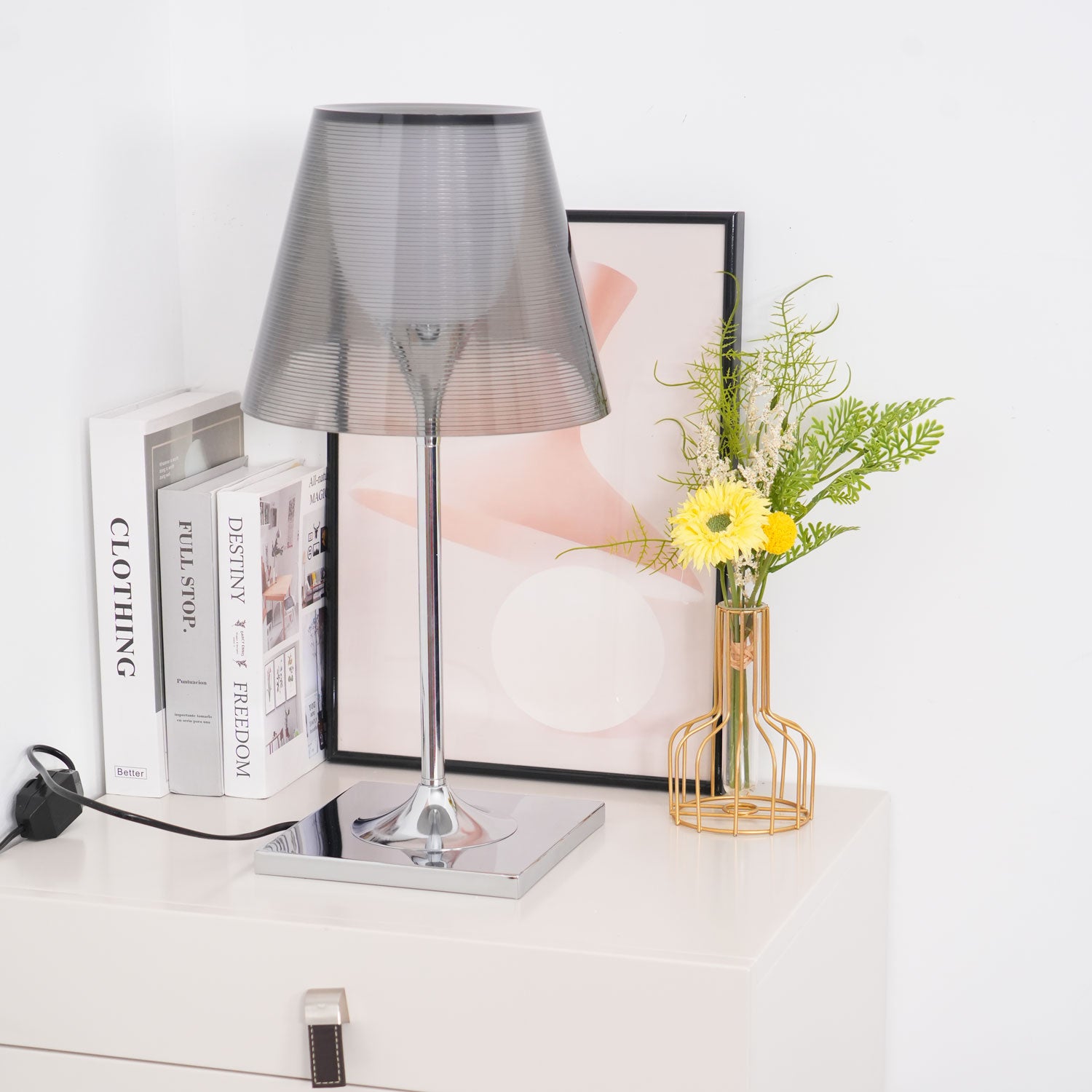 Chrome Prism Table Lamp