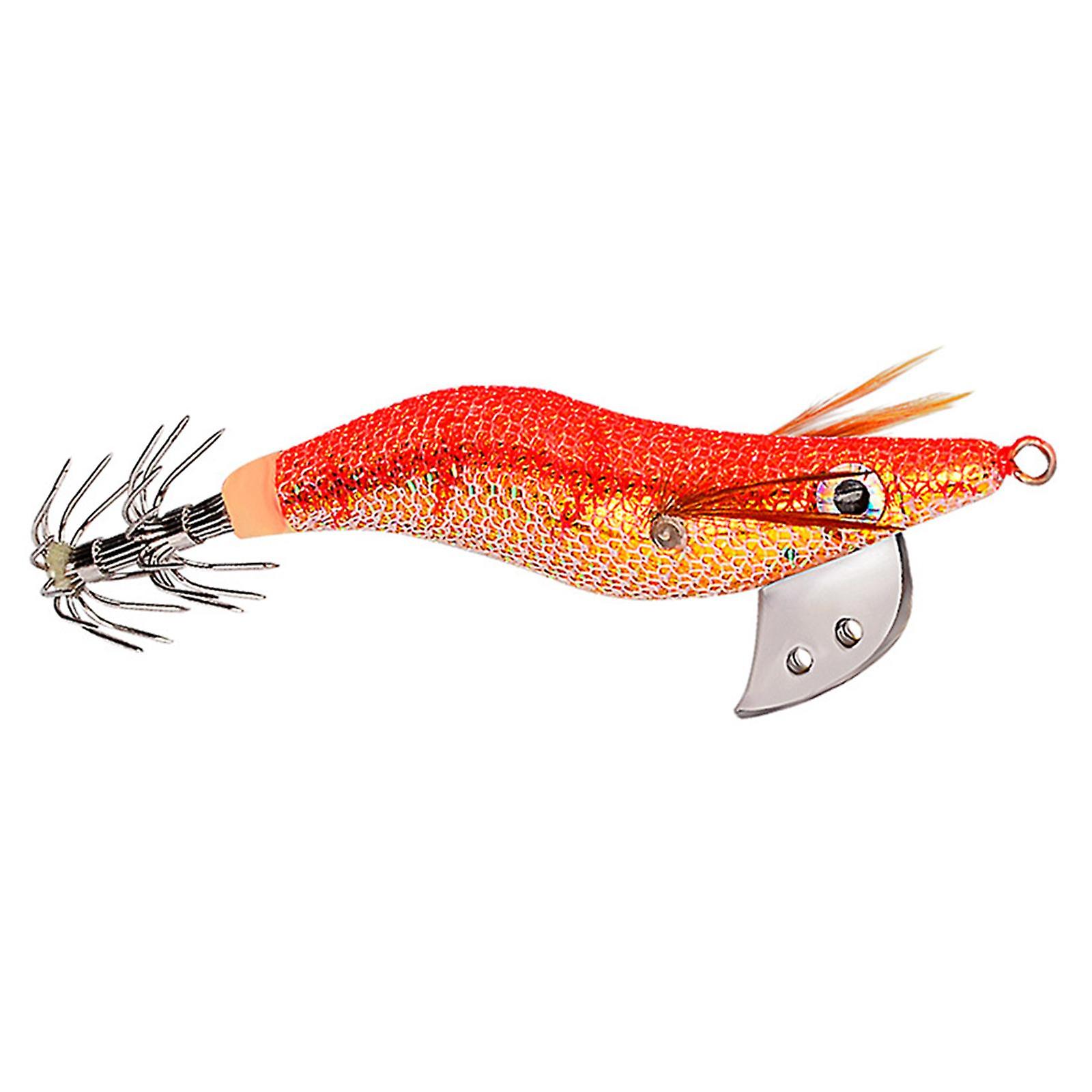 Squid Jig Hooks Fishing Tackle Artificial Baits Lifelike 10.2cm Fishing Hook A