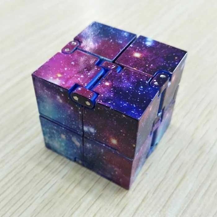 Stuff Certified® Infinity Cube Friemelk Cube - Fidget Pad Anti Stress Gadget Toy Space