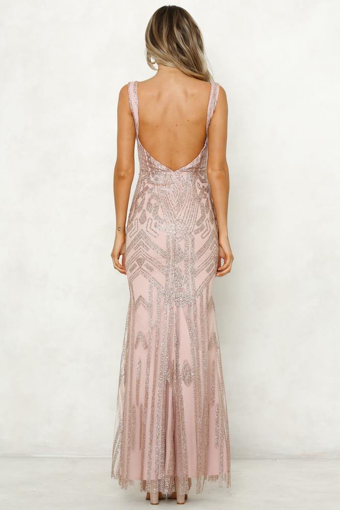 Look At The Stars Maxi Dress Bronze