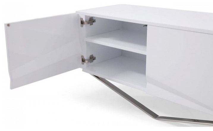 Bowtie TV Stand  Modern Casegood  87 quotGlam Lux Media Unit   Contemporary   Entertainment Centers And Tv Stands   by mod space furniture  Houzz