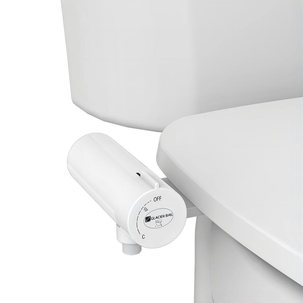 Glacier Bay Slim Non-Electric Bidet Attachment in White with Self Cleaning T3204-30