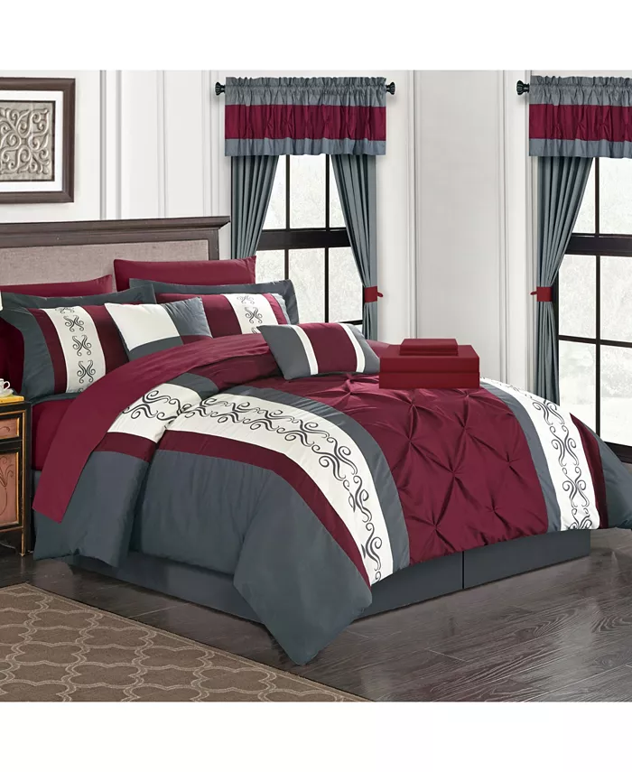 Chic Home Icaria 20 Piece Queen Bed In a Bag Comforter Set